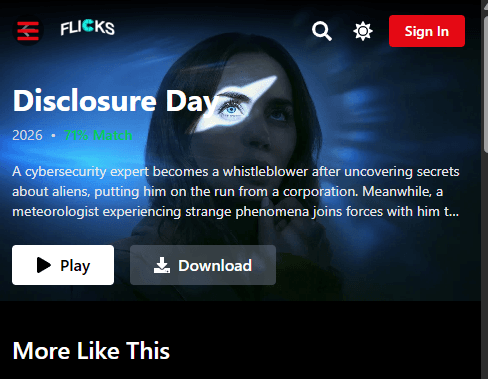 Flicks - Streaming & Movie Download Site